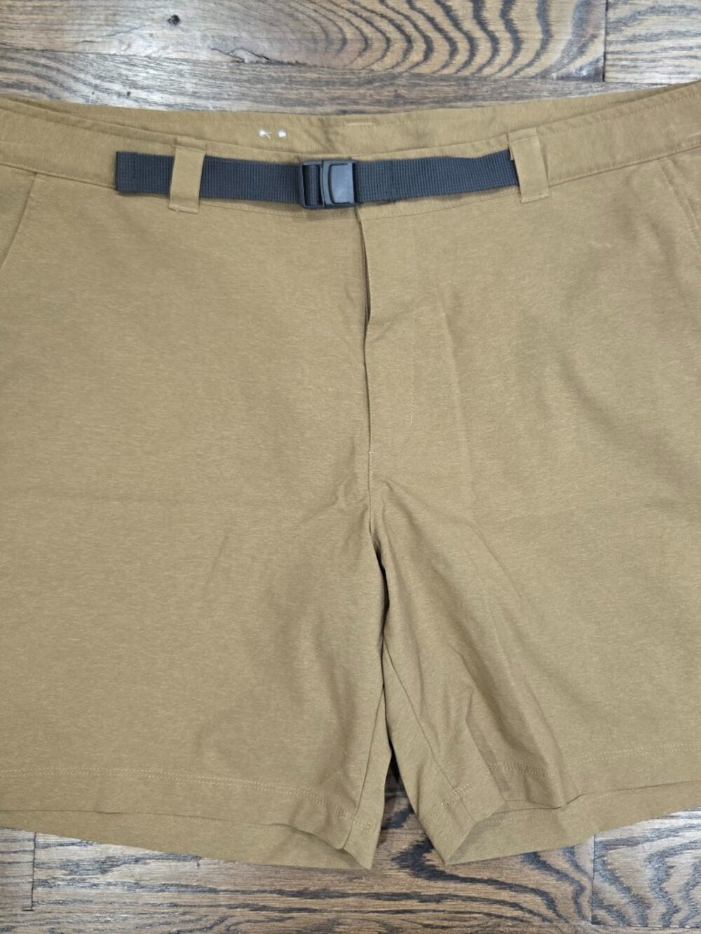 Columbia Men's Hybrid Hiking Shorts Tan Khaki 40W 8L Built-In Belt
